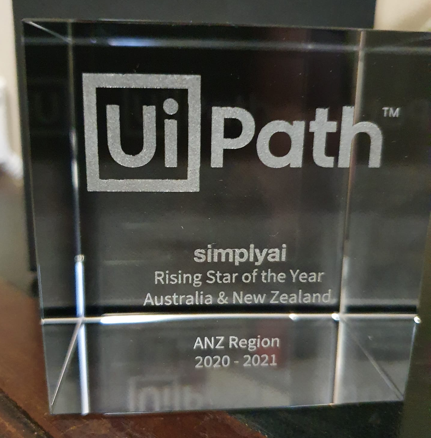 SimplyAI Sydney wins UIPath 2021 rising star award