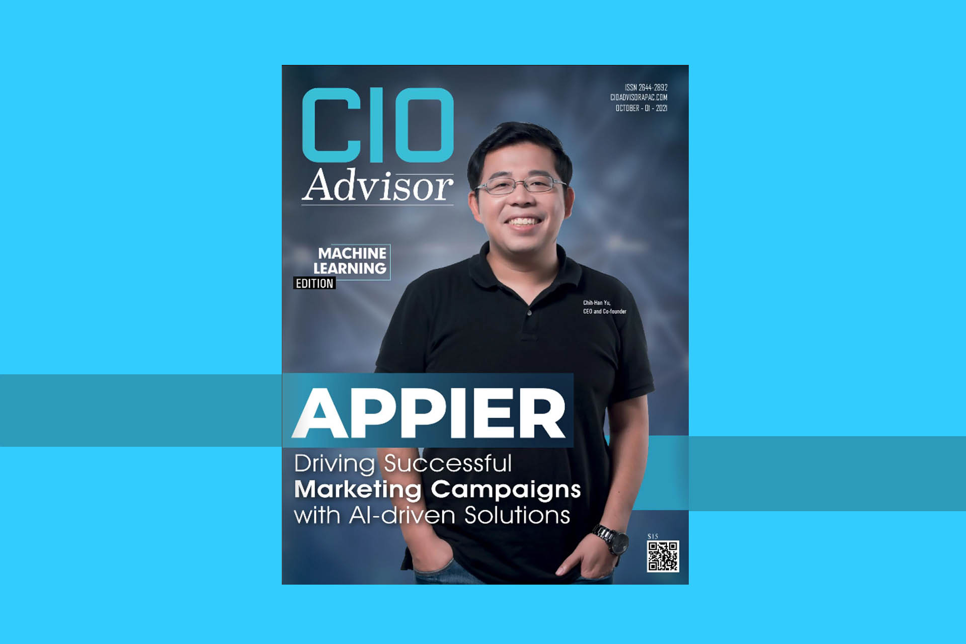 Simplyai Sydney CIO advisor magazine cover 2021 top 10 machine learning provider